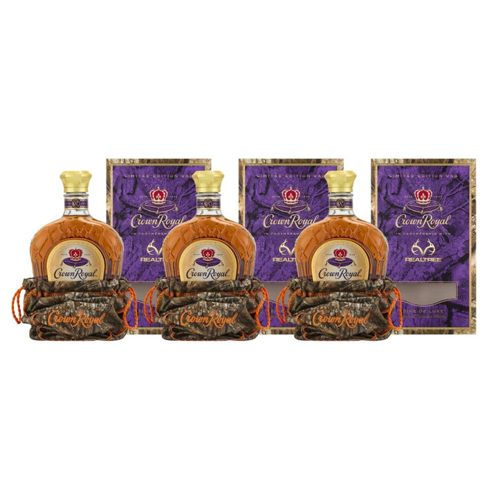 Crown Royal x REALTREE Fine De Luxe Limited Edition Camo Bag 3 Pack Whiskey Crown Royal 
