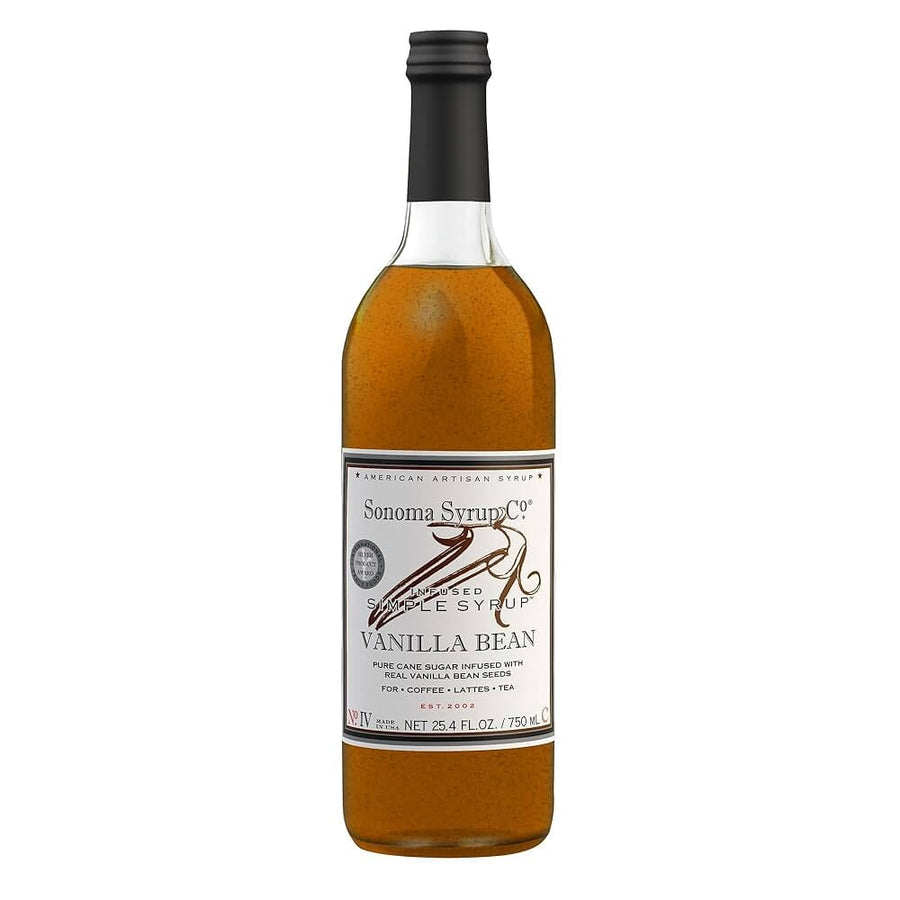 Sonoma Syrup Co Vanilla Bean Infused Simple Syrup Syrup Sonoma Syrup Co 