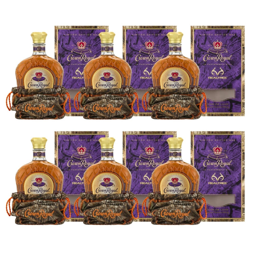 Crown Royal x REALTREE Fine De Luxe Limited Edition Camo Bag 6 Pack Whiskey Crown Royal 