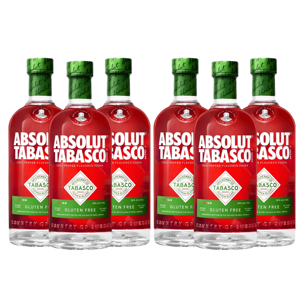 Absolut Tabasco Chili Pepper Flavored Vodka 6pk Vodka Absolut Vodka 