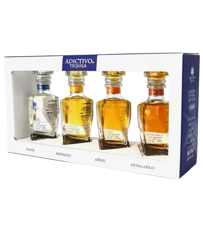 Adictivo Tequila Sampler Pack Mini Bottles (4 x 50mL) Tequila Adictivo Tequila 