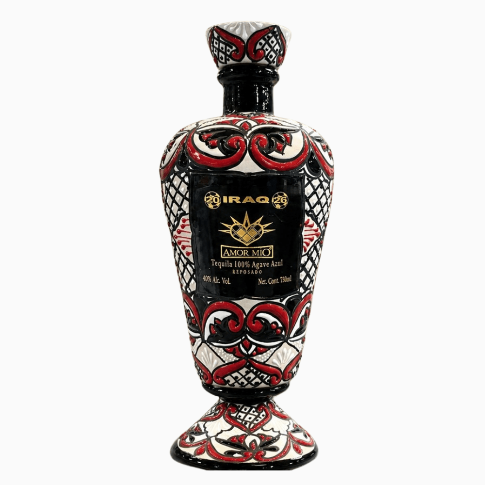 Amor Mio Reposado Ceramic Tequila FIFA World Cup Iraq Edition Tequila Amor Mío 