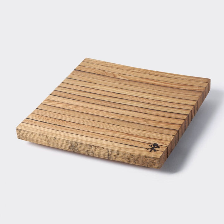 Bourbon Barrel Stave Cutting Board: Large Square Home & Bar Pappy & Company 