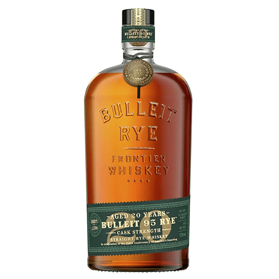 Bulleit 20 Year Rye Cask Strength Whiskey 750mL Rye Whiskey Bulleit 