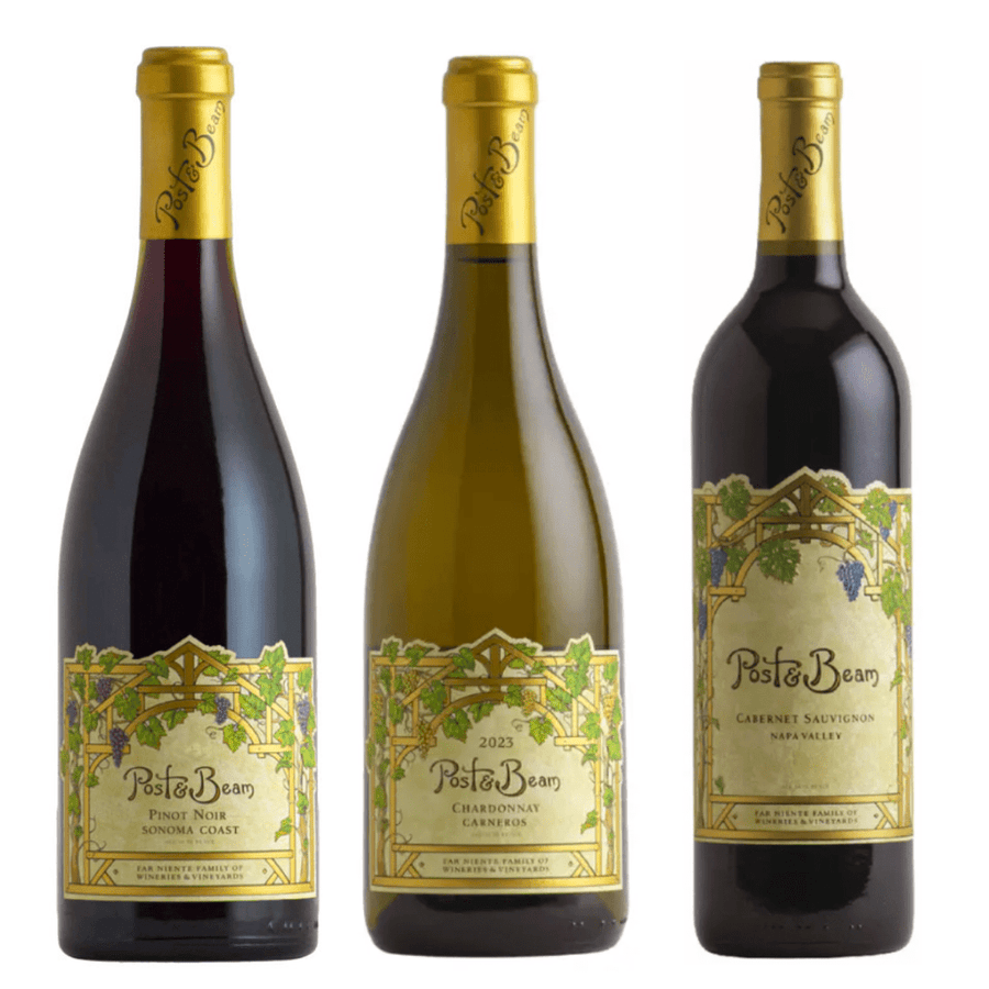 Post & Beam Pinot Noir, Chardonnay, & Cabernet Sauvignon Value Bundle 750mL Wine Post & Beam 