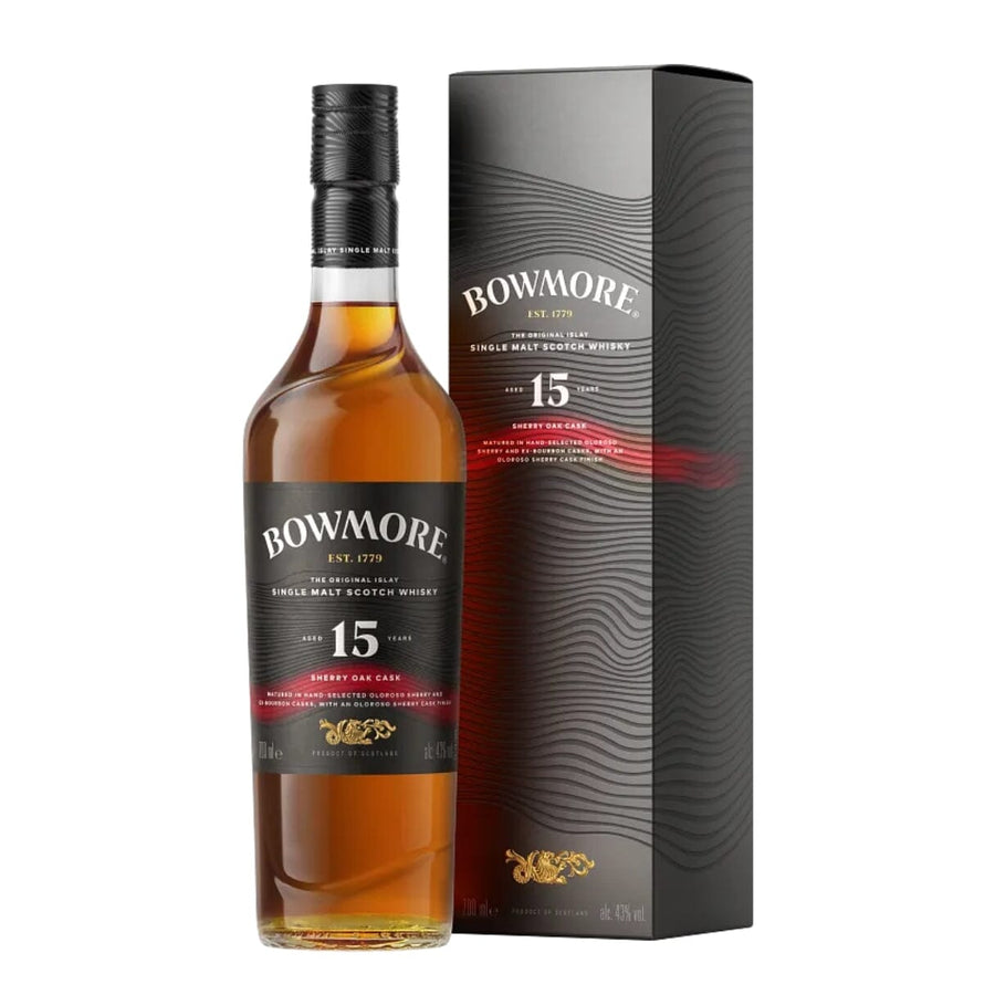 Bowmore 15 Year Old Sherry Cask Islay Single Malt Scotch Whisky Scotch Bowmore 