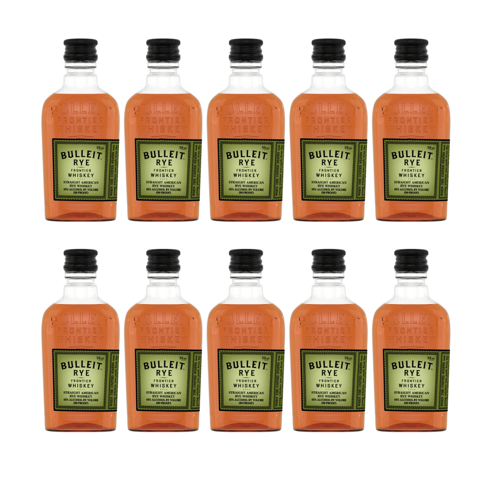 Bulleit Rye 50mL 10PK Rye Whiskey Bulleit 