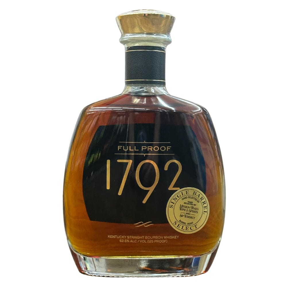 1792 Full Proof Single Barrel Hand Selected by Sip Whiskey Bourbon 1792 Bourbon 