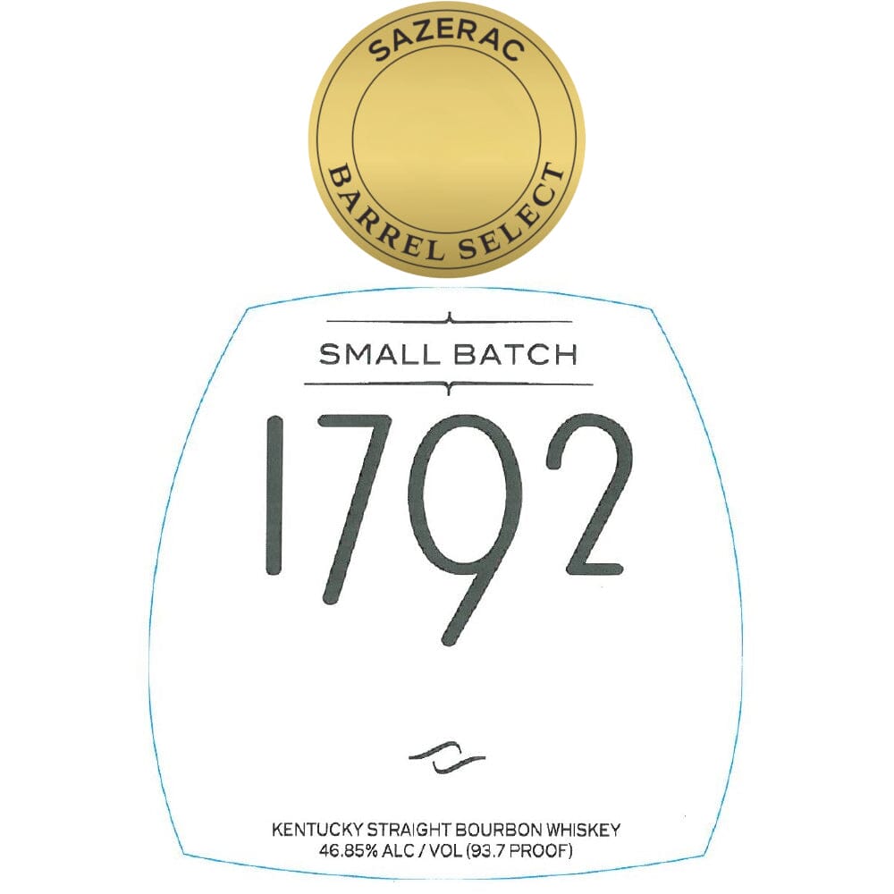 1792 Small Batch Bourbon Sazerac Barrel Select Bourbon 1792 Bourbon 