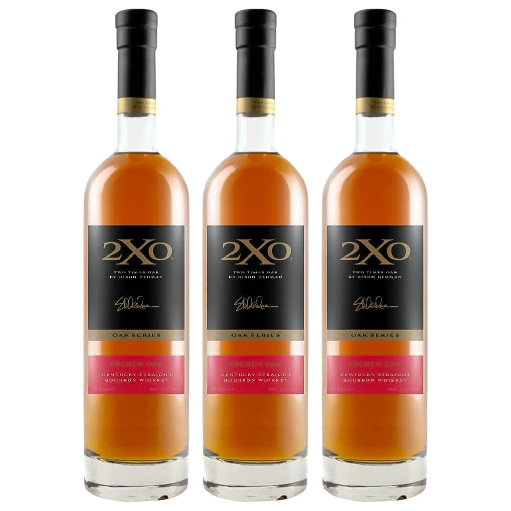 2XO Oak Series French Oak Kentucky Straight Bourbon 3pk Bourbon 2XO 