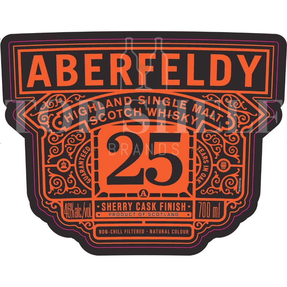 Aberfeldy 25 Year Old Sherry Cask Finish Scotch Aberfeldy 