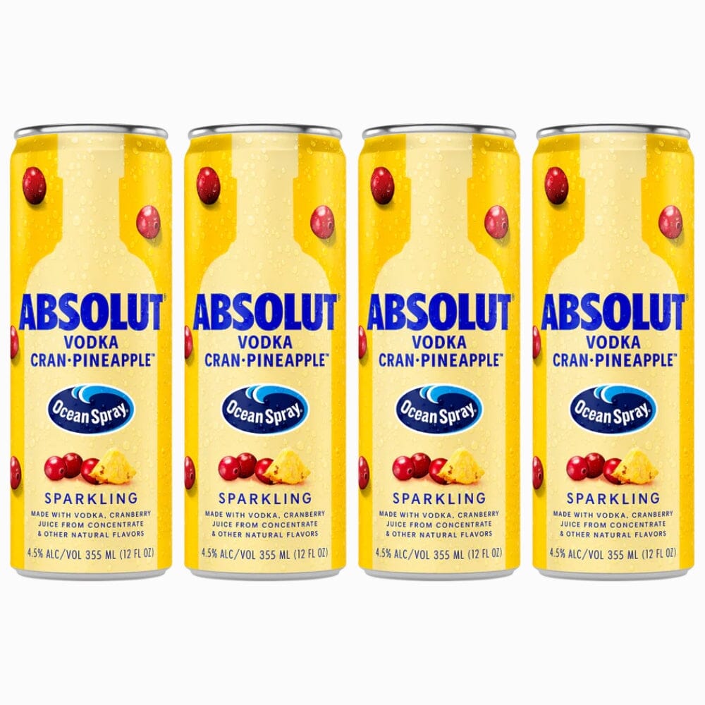 Buy Absolut Ocean Spray Cran-Pineapple 4pk Online - SipWhiskey.com