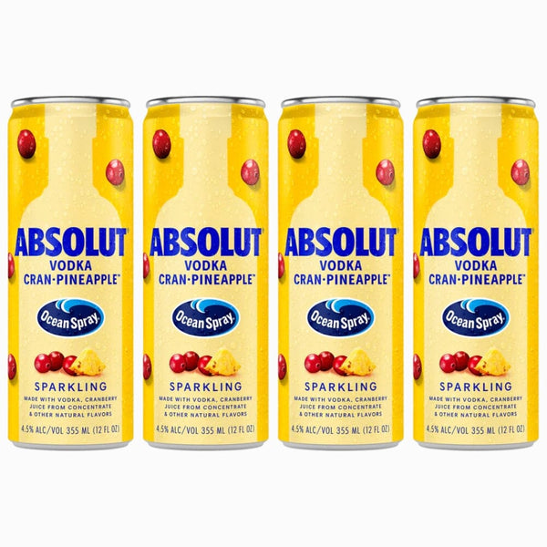 Absolut Ocean Spray Cran-Pineapple 4pk – Sip Whiskey