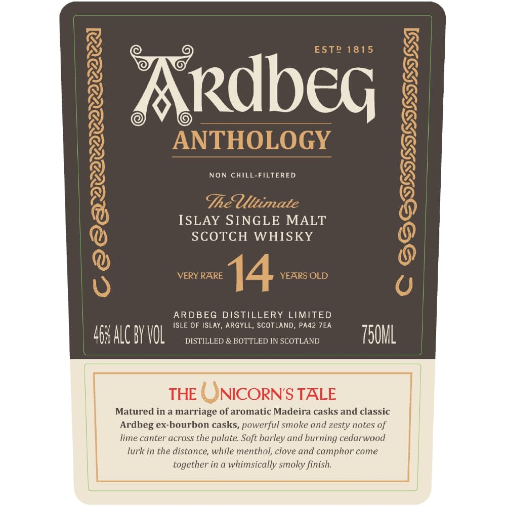 Ardbeg Anthology The Unicorn’s Tale 14 Year Old Scotch Ardbeg 