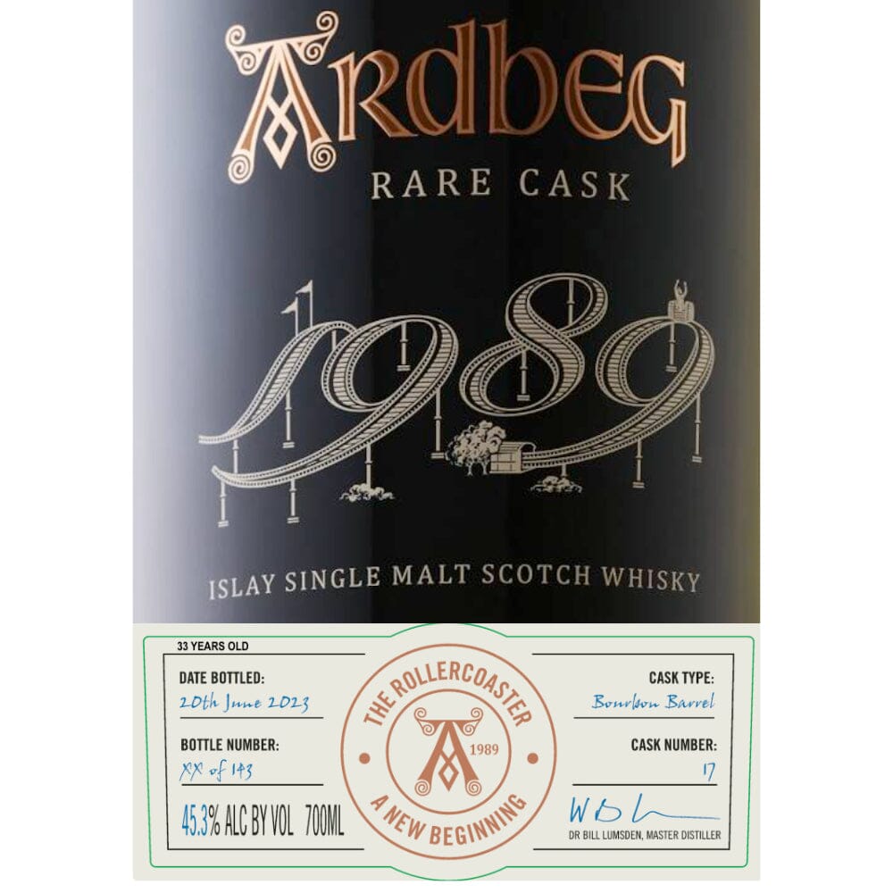 Ardbeg Rare Cask 1989 33 Year Old Scotch Ardbeg 