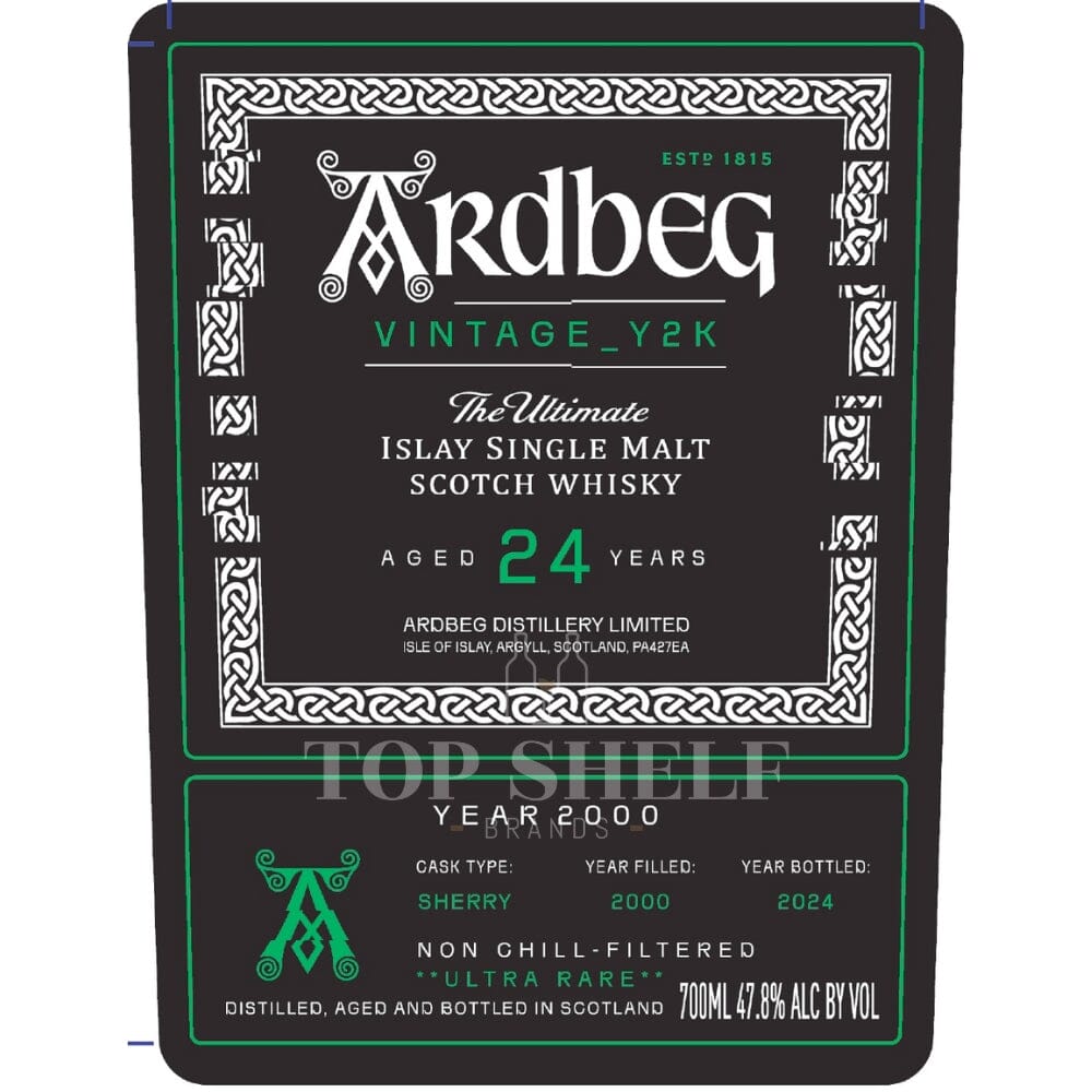 Ardbeg Vintage_Y2K 24 Year Old Scotch Ardbeg 