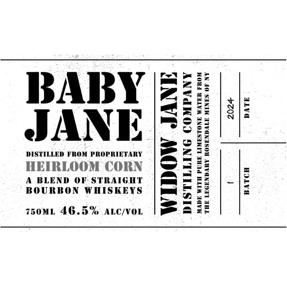 Baby Jane Straight Bourbon 2024 Release Bourbon Widow Jane 