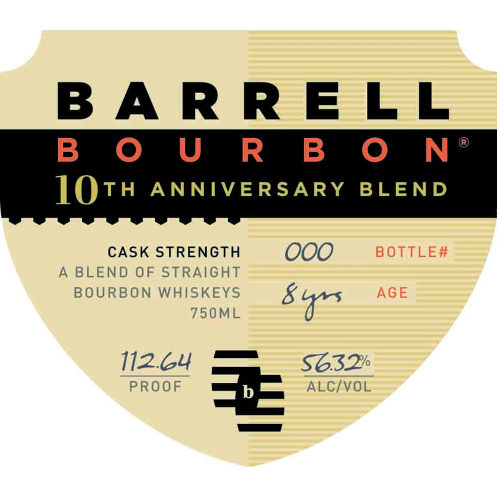 Barrell Bourbon 10th Anniversary Blend Bourbon Barrell Craft Spirits 