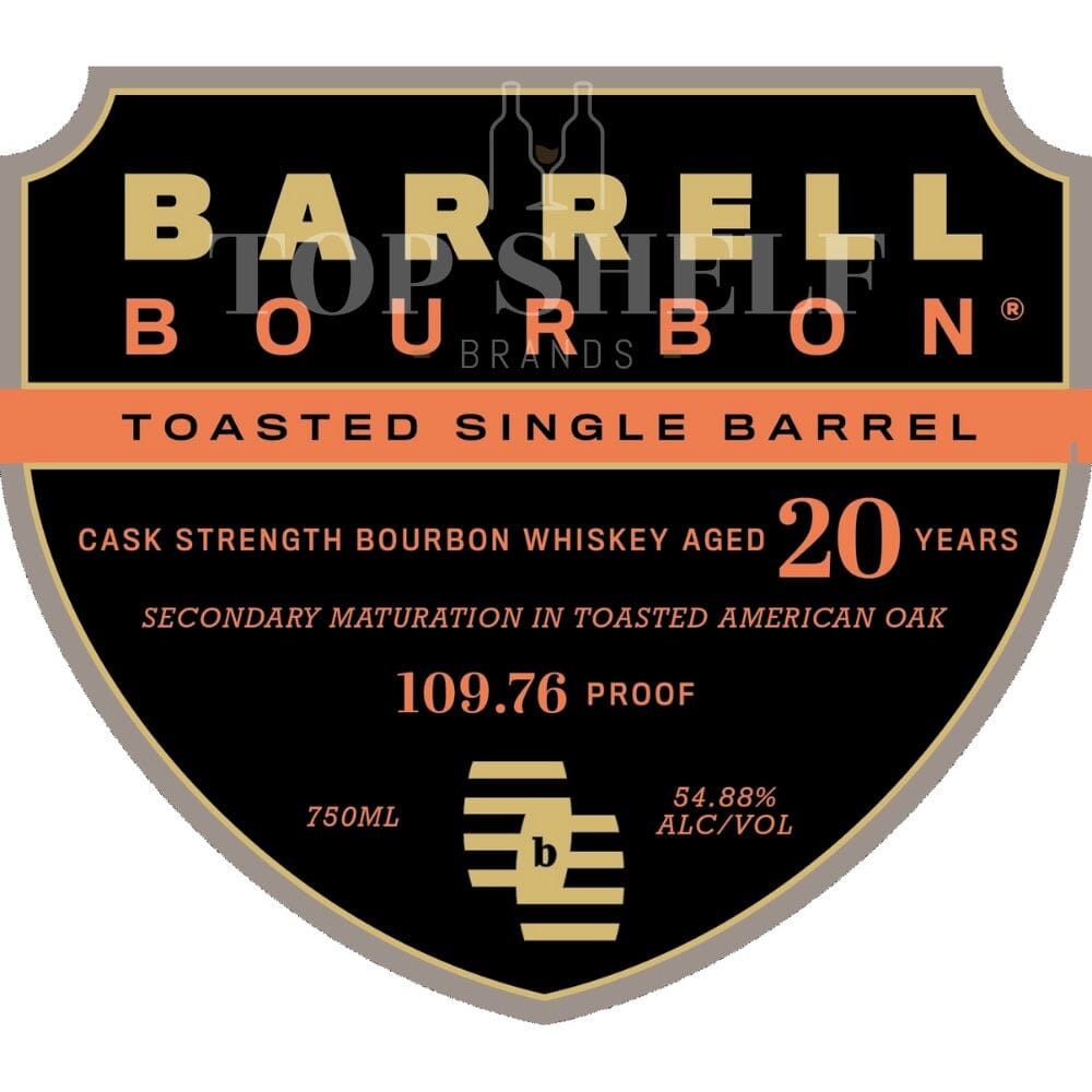 Barrell Bourbon 20 Year Old Toasted Single Barrel Bourbon Bourbon Barrell Craft Spirits 