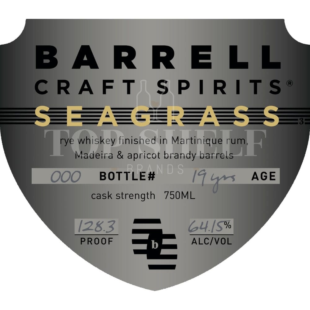 Barrell Craft Spirits Seagrass 19 Year Old Rye Rye Whiskey Barrell Craft Spirits 