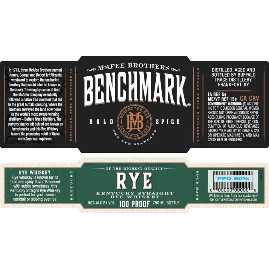 Benchmark Rye Whiskey Rye Whiskey Benchmark 