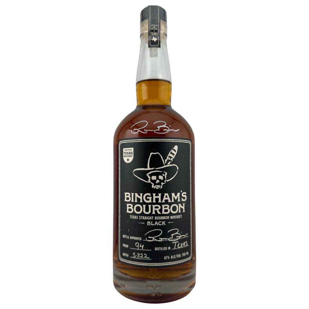 Bingham’s Bourbon Black 94 Proof W/ Laser Etched Commemorative Signature Bourbon Bingham Spirits 