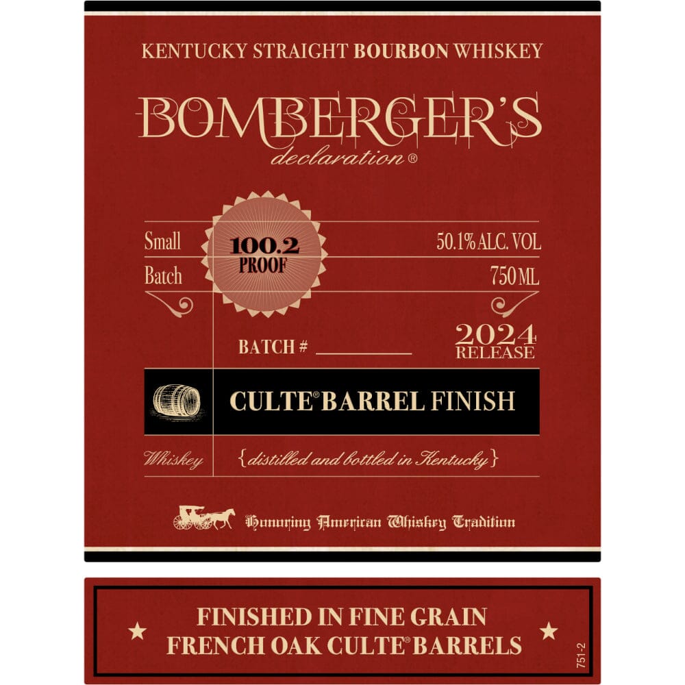 Bomberger’s Declaration Culte Barrel Finish Bourbon Bourbon Bomberger’s Declaration 