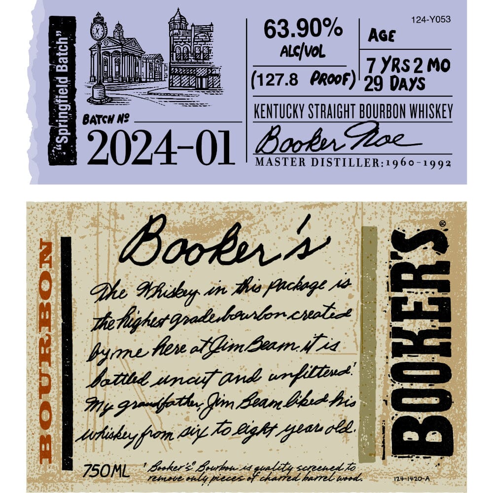 Booker's Bourbon “Springfield Batch” 2024-01 Bourbon Booker's Bourbon 