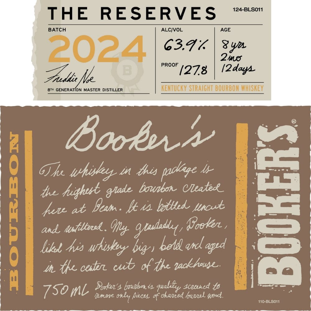 Booker’s Bourbon The Reserves 2024 Batch Bourbon Booker's 