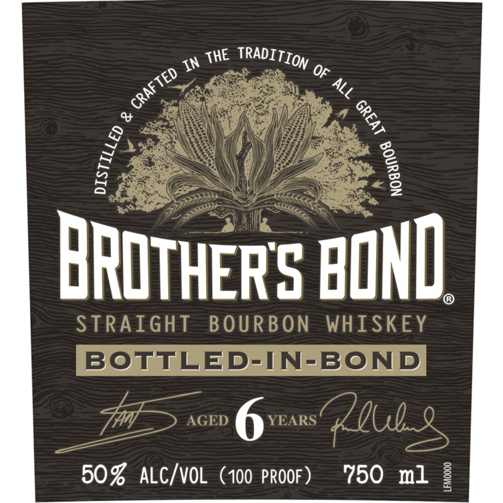 Brother's Bond Bottled in Bond Bourbon By Ian Somerhalder & Paul Wesley Bourbon Brother's Bond Distilling Company 