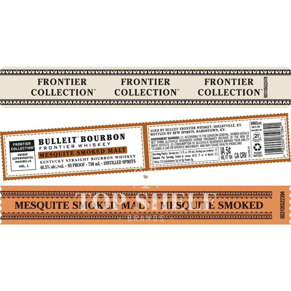 Bulleit Bourbon Frontier Collection Mesquite Smoked Malt Bourbon Bulleit 