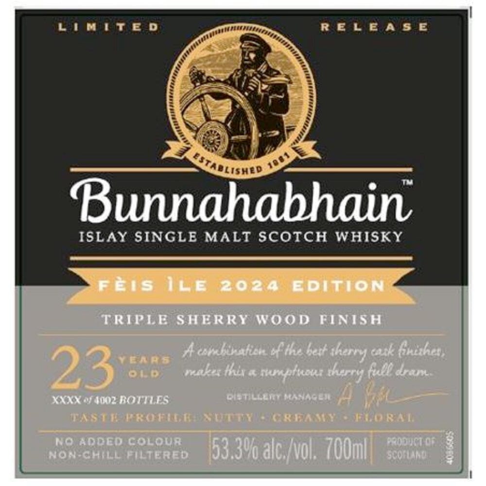 Bunnahabhain Fèis ìle 2024 Triple Sherry Wood Finish Scotch Bunnahabhain 