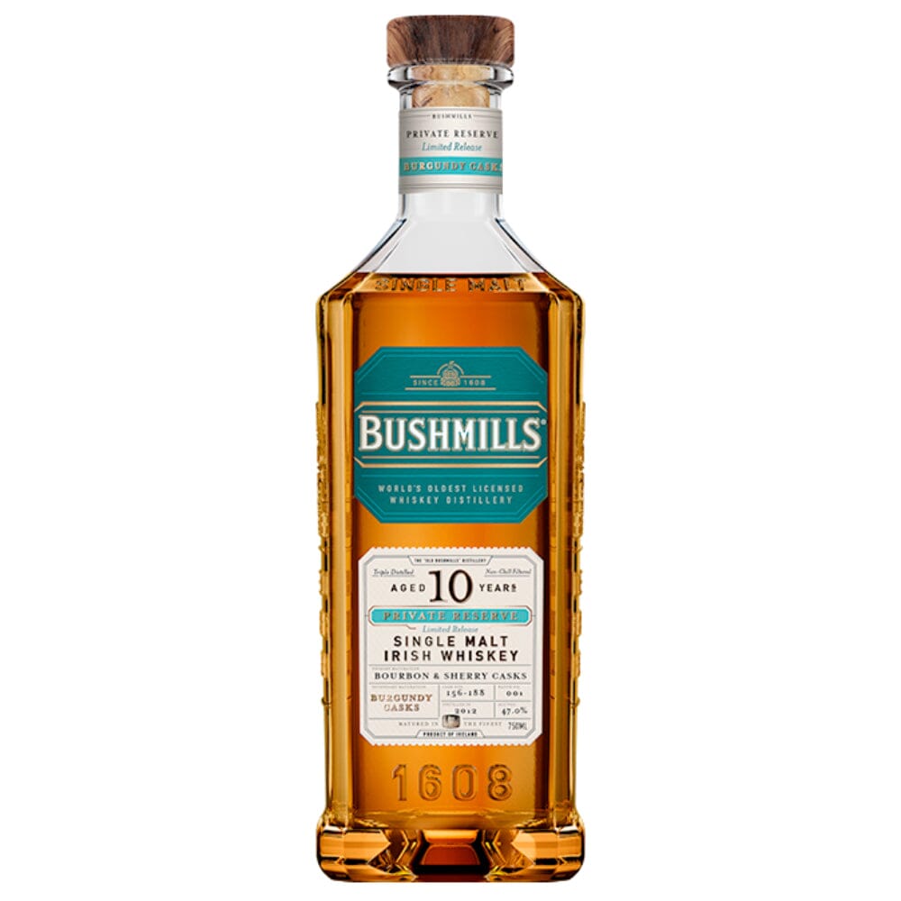 Bushmills 10 Year Old Private Reserve Burgundy Cask Finished Irish whiskey Bushmills 