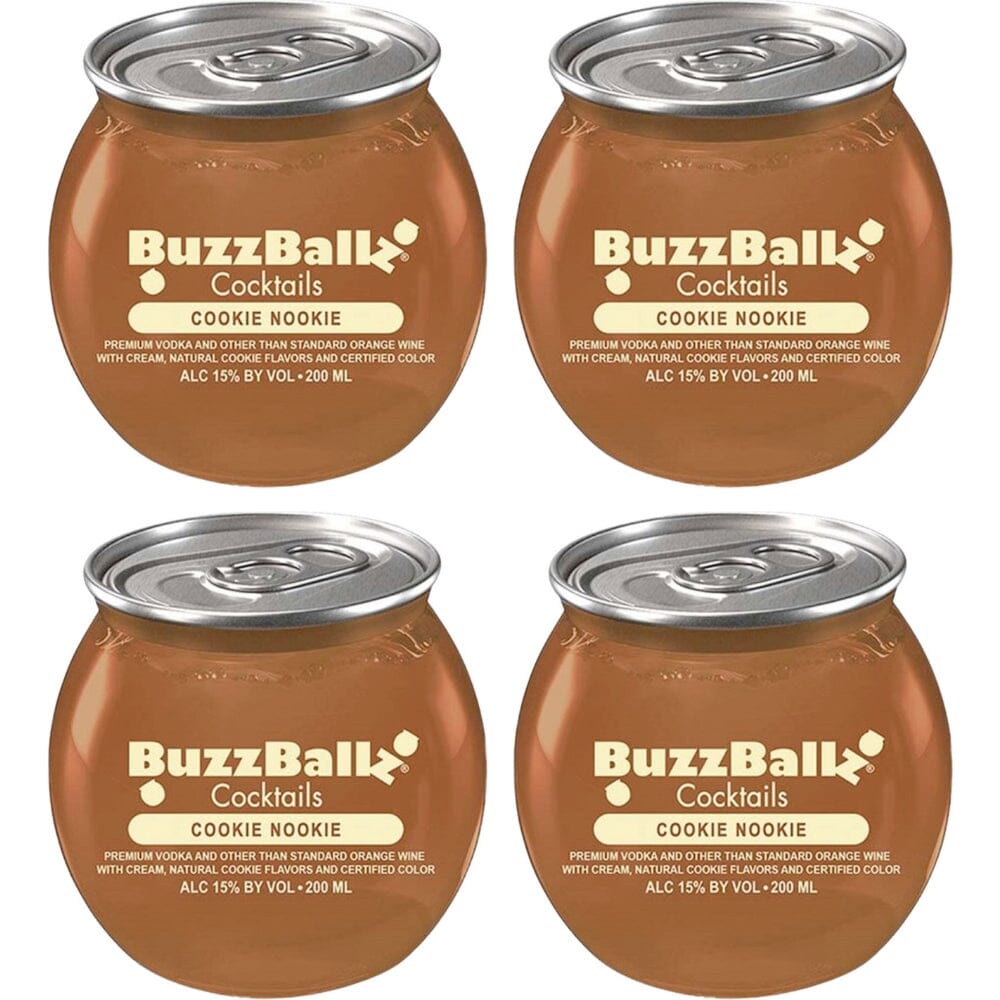 Buzzballz Cookie Nookie Pre-Mixed Cocktails 4-Pack Ready-To-Drink Cocktails Buzzballz 