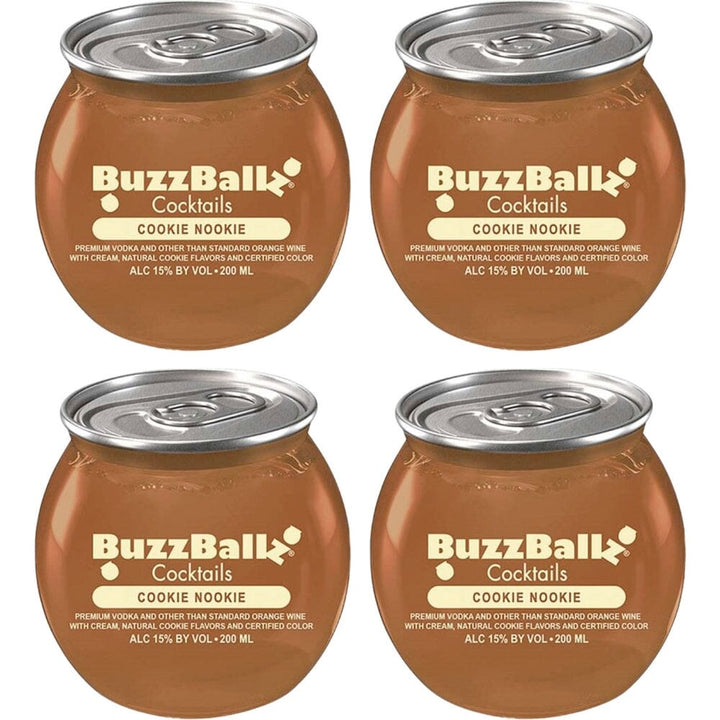 Buzzballz Cookie Nookie Pre-Mixed Cocktails 4-Pack Ready-To-Drink Cocktails Buzzballz 