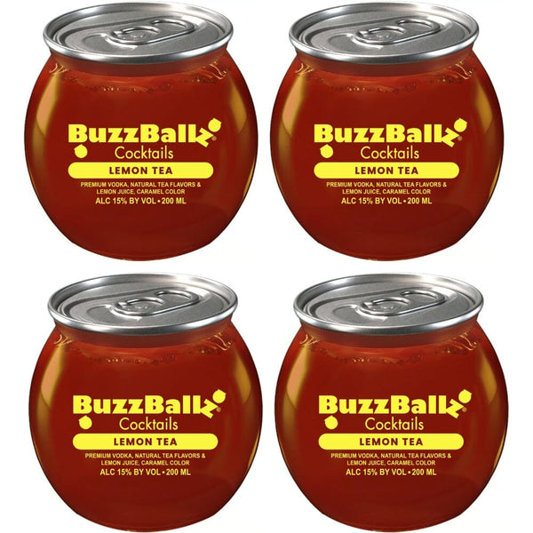 Buy Buzzballz Cocktails Lemon Tea 4 Pack Online | SipWhiskey.Com