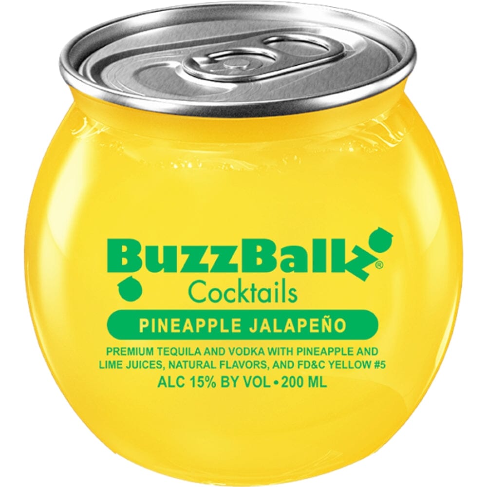 Buzzballz Pineapple Jalapeño Pre-Mixed Cocktails 4-Pack Ready-To-Drink Cocktails Buzzballz 