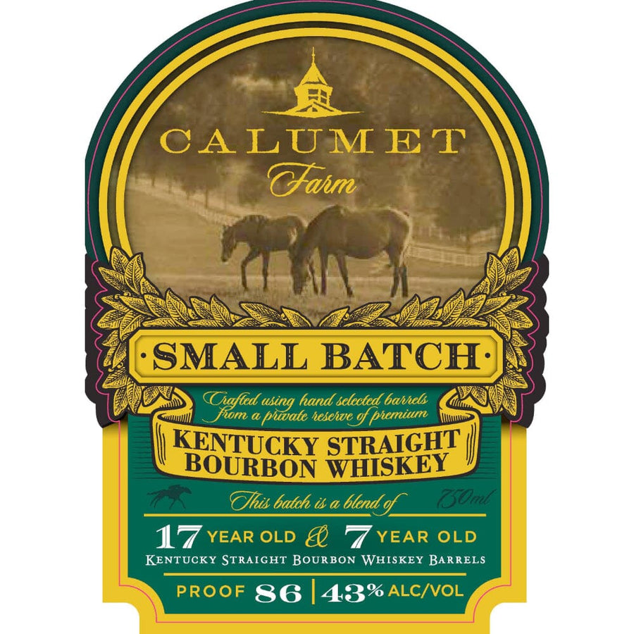 Calumet Farm Small Batch 17 Year Old & 7 Year Old Blended Bourbon Bourbon Calumet Farm 