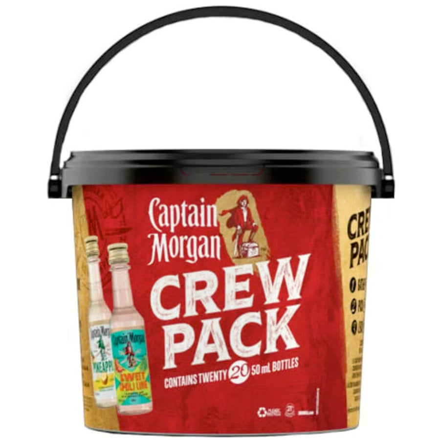 Captain Morgan Party Bucket 50ml 20pk Rum Captain Morgan 