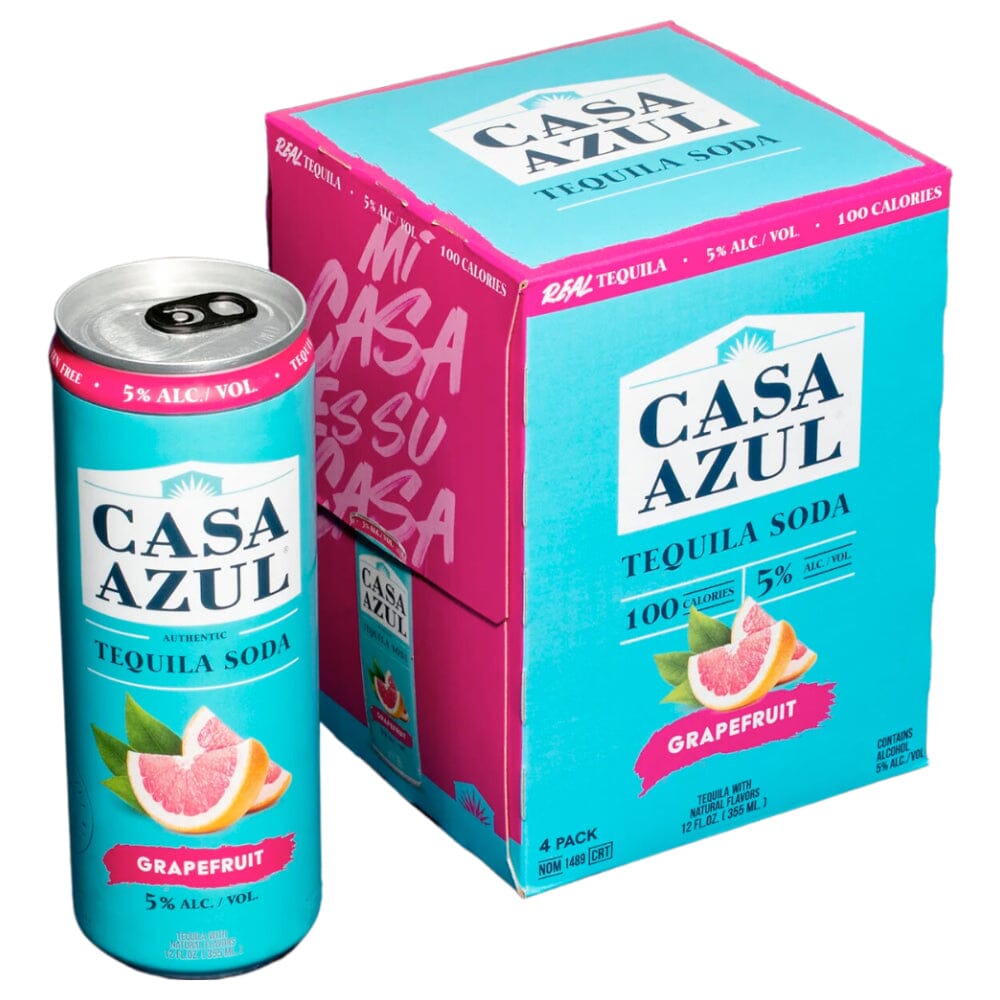 Casa Azul Grapefruit Tequila Soda 4PK Ready-To-Drink Cocktails Casa Azul Spirits 