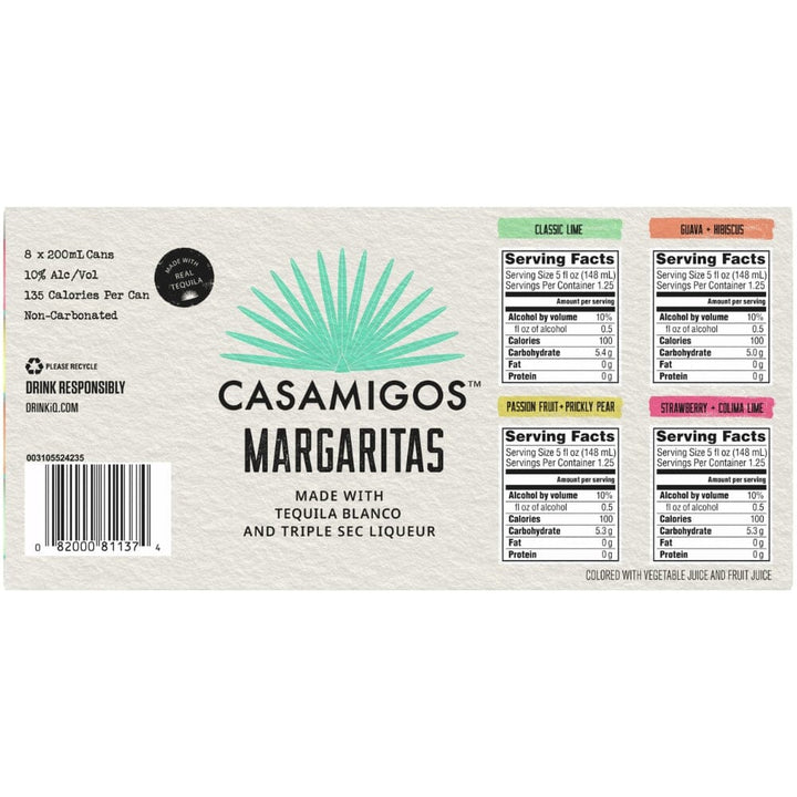 Casamigos Margaritas Cocktail Cans 8 PK Ready-To-Drink Cocktails Casamigos Tequila 