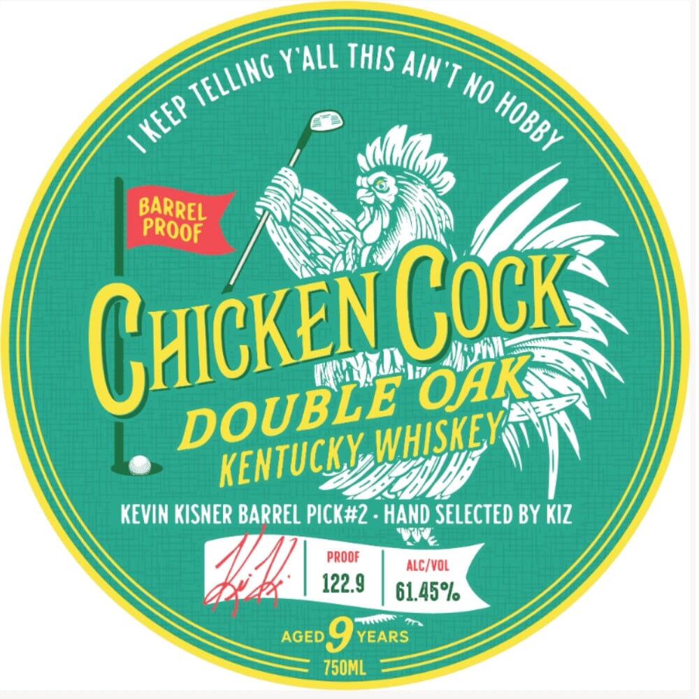 Chicken Cock Double Oak Kevin Kisner Barrel Pick #2 American Whiskey Chicken Cock 