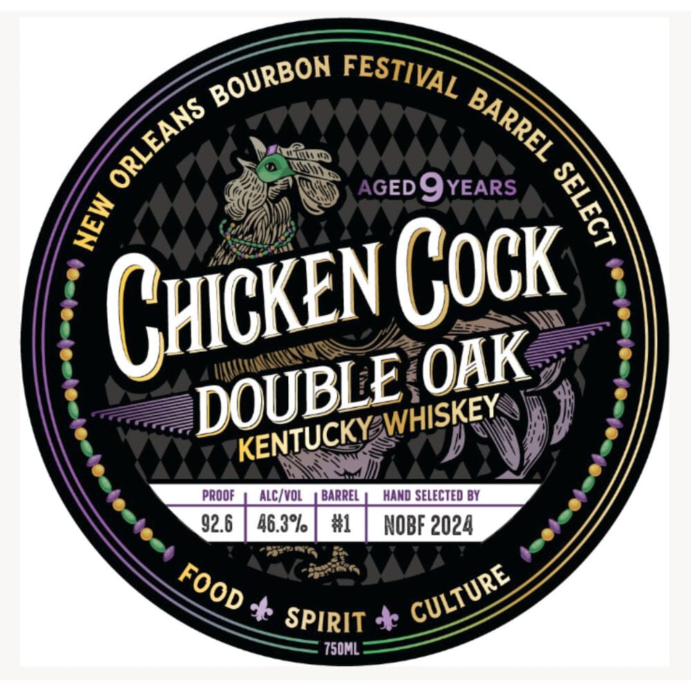 Chicken Cock New Orleans Bourbon Festival Barrel Select Kentucky Whiskey Chicken Cock 