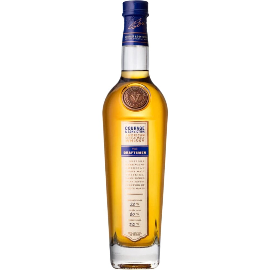 Courage & Conviction The Draftsmen Sip Whiskey Store Pick Single Malt Whiskey Virginia Distillery Co. 