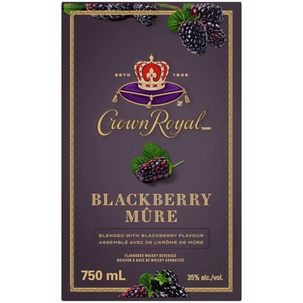 Crown Royal Blackberry Mûre Flavored Whisky Canadian Whisky Crown Royal 