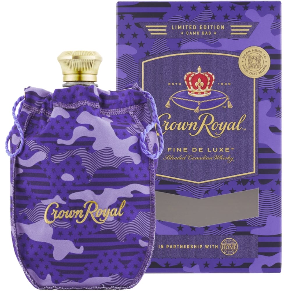 Crown Royal Limited Edition Purple Camo Bag Canadian Whisky Crown Royal 