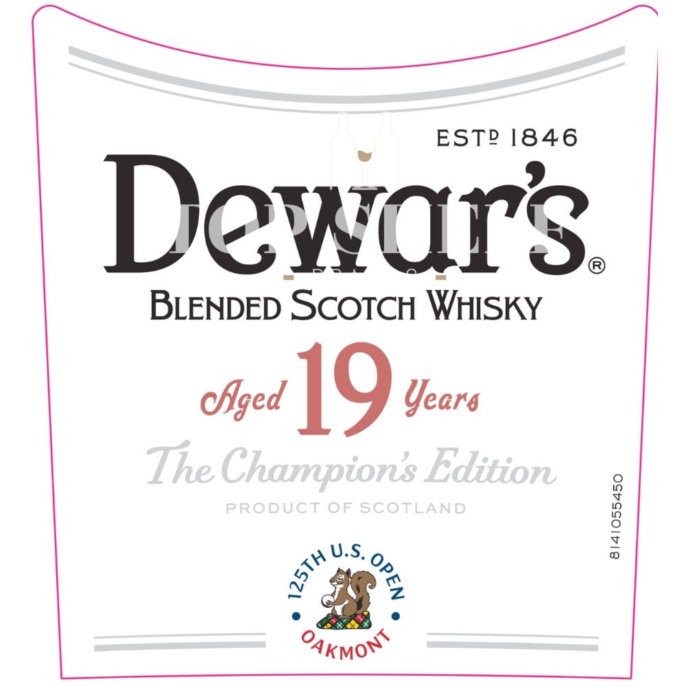 Dewar's 19 Year Old US Open The Champions Edition 2025 Scotch Dewar's 