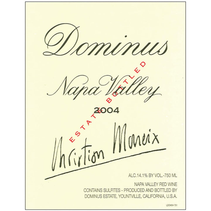 Dominus Estate Napa Valley 2004 750ml Wine Dominus Estate 
