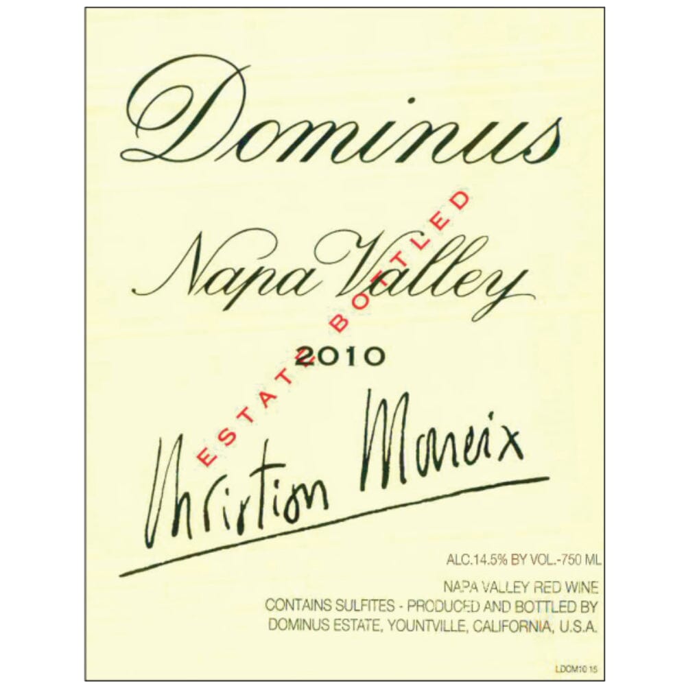 Dominus Estate Napa Valley 2010 750ml Wine Dominus Estate 