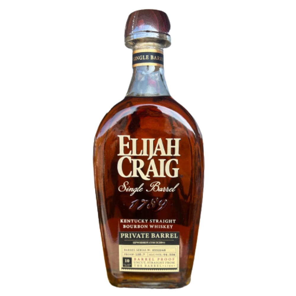 Elijah Craig Single Barrel Privately Selected by Sip Whiskey #ECBP3 Barrel Proof: 128.7 Kentucky Straight Bourbon Whiskey Elijah Craig 